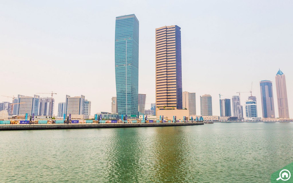 The Business Bay section of Dubai Canal makes a peaceful picture.